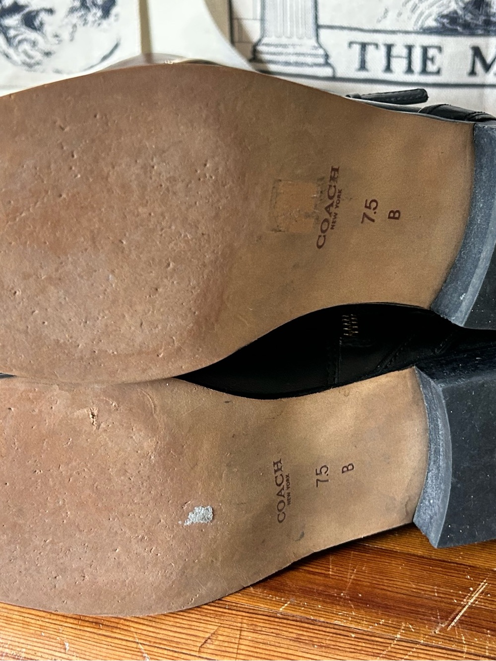 Coach Two-Tone Leather Riding Boots - Picture 9 of 9